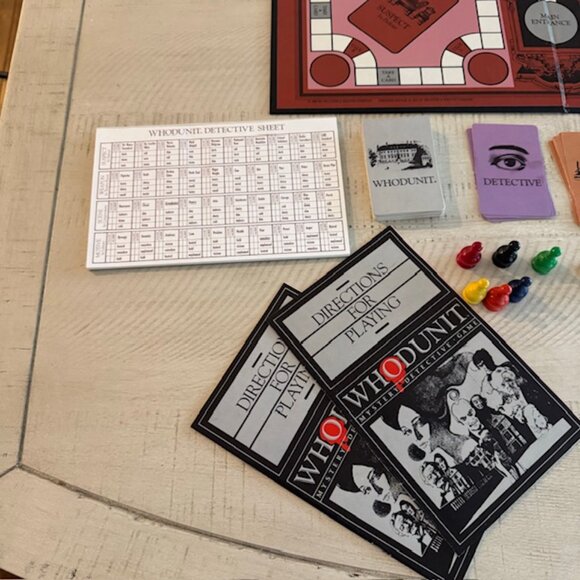 Vintage, rare 1985 Selchow & Righter Whodunit Mystery Detective Game - Picture 6 of 12